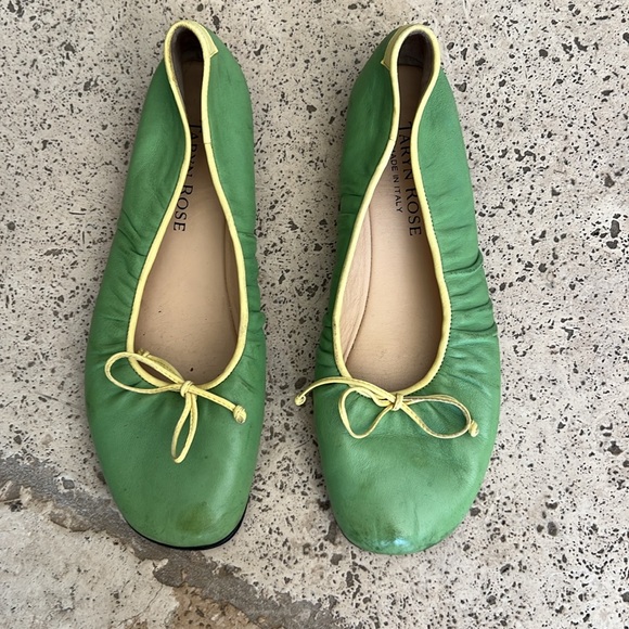 Taryn Rose Green Ballet Flats 7.5 - Picture 2 of 5